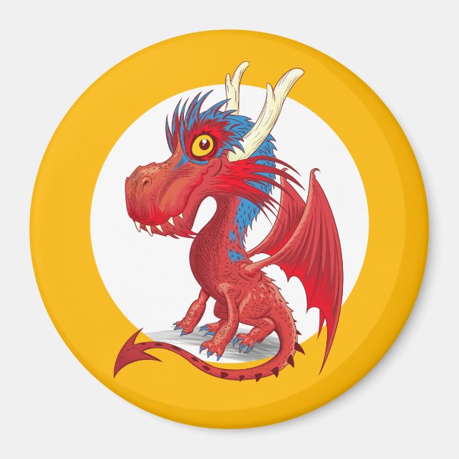 Cute Baby Dragon Magnet (Framsidan)