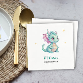 Cute Baby Dragon Pappersservett