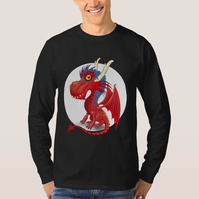 Cute Baby Dragon T Shirt (Framsida)