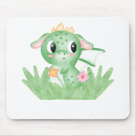 Cute Baby Dragon Watercolor Musmatta