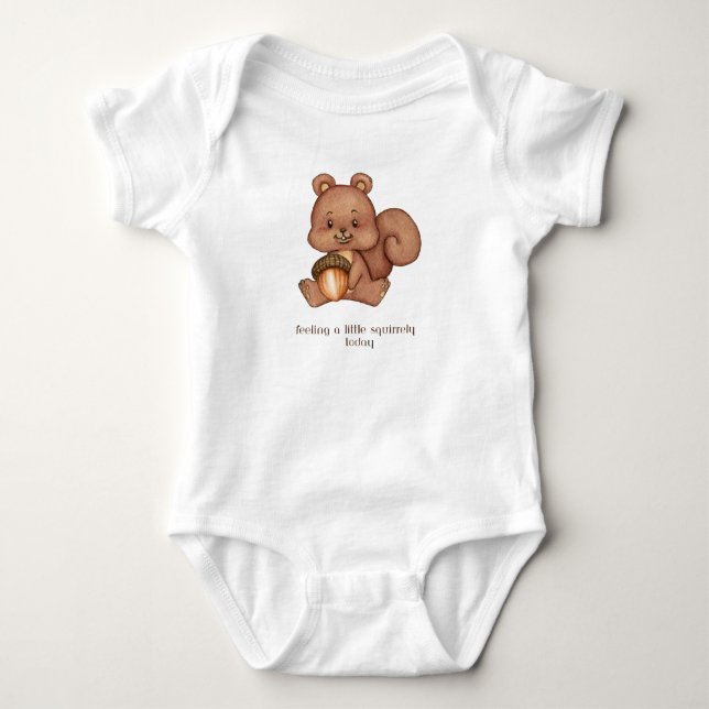 Cute Baby-ekorrel Baby Clothing T Shirt (Framsida)