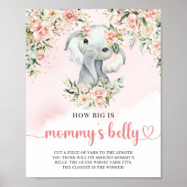 Cute baby elefant  Hur stor är Mamma Bürg? Poster