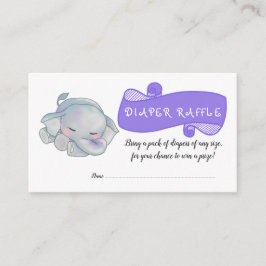 Cute Baby Elephant | Baby Shower Tilläggskort