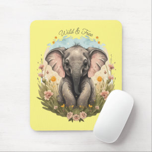 Cute Baby Elephant Calf Wildblomma Wanderlust Musmatta