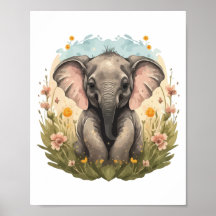 Cute Baby Elephant Calf Wildblomma Wanderlust