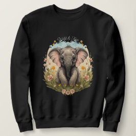 Cute Baby Elephant Calf Wildblomma Wanderlust T Shirt