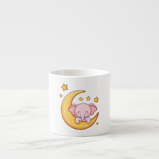 Cute baby elephant espressomugg (Framsidan)
