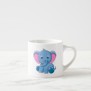 Cute Baby Elephant Espressomugg