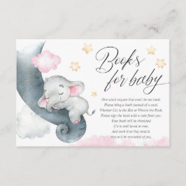 Cute baby elephant girl babydusch bokar för baby tilläggskort