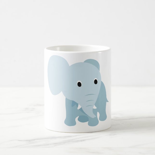 Cute Baby Elephant Kaffemugg (Center)