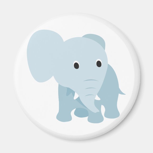 Cute Baby Elephant Magnet (Framsidan)