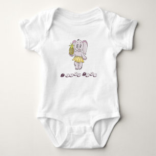 Cute Baby Elephant Modern Rosa I kärlek Mimi T Shirt