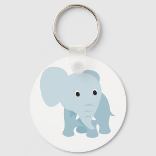 Cute Baby Elephant Nyckelring