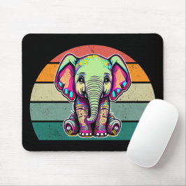 Cute Baby Elephant sitta digital illustration Musmatta