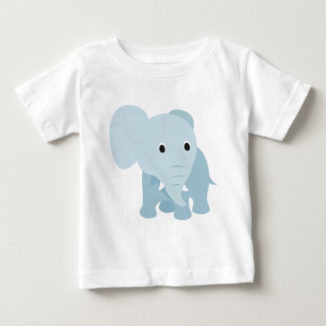 Cute Baby Elephant T Shirt (Framsida)