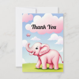 Cute Baby Elephant Tack Kort