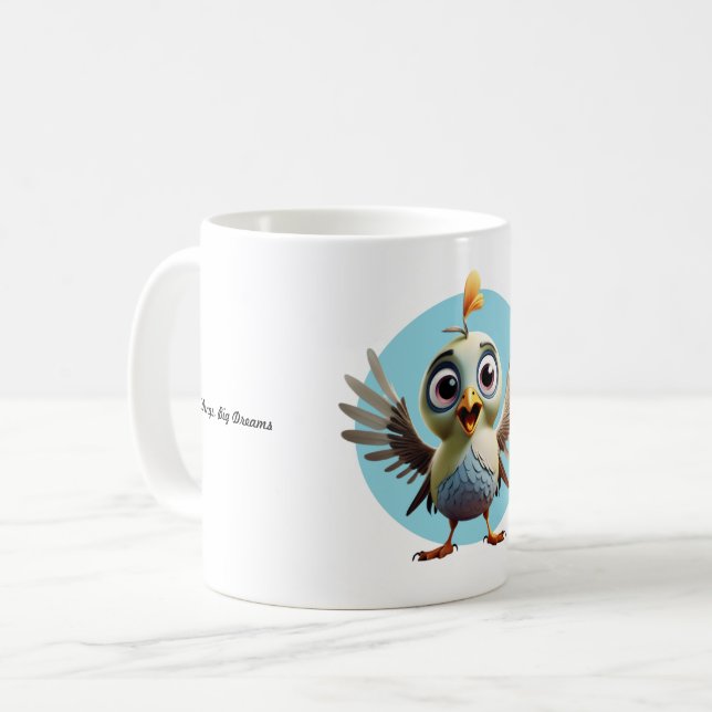Cute baby-fågel mugg (Framsida vänster)
