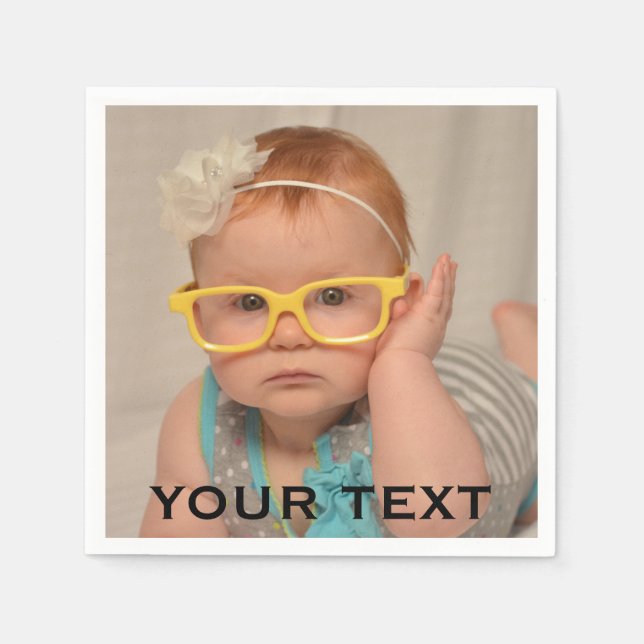 Cute Baby Family Photo Pappersservett (Framsidan)