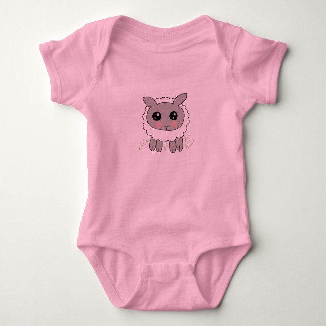 Cute baby får t shirt (Framsida)
