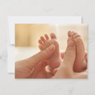 Cute Baby Feeties! Neutralt vykort