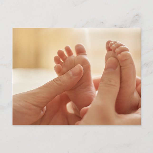 Cute Baby Feeties! Neutralt vykort (Framsida)