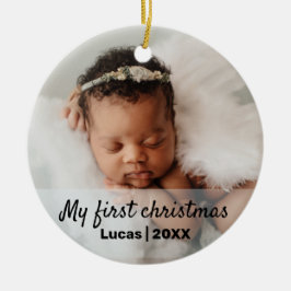 Cute baby, första christmas keramisk ornament