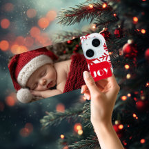 Cute Baby första julfoto