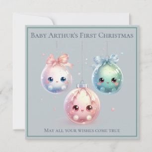 Cute Baby första julkort