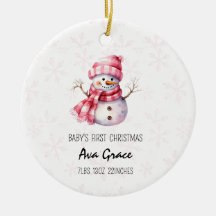 Cute Baby: Första julvinter Snögubbe