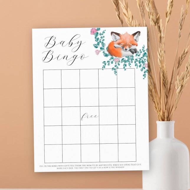 Cute baby fox - Baby Bingo-spel (Skapare uppladdad)