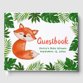 Cute Baby Fox | Babyskor | Tropiska Löv Gästböcker