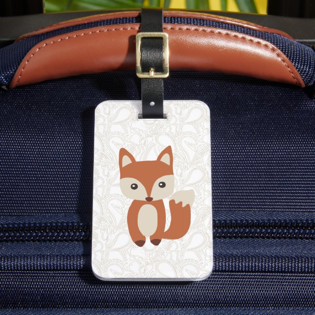 Cute Baby Fox Bagagebricka (Framsida Insitu 2)