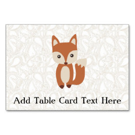 Cute Baby Fox Bordsnummer