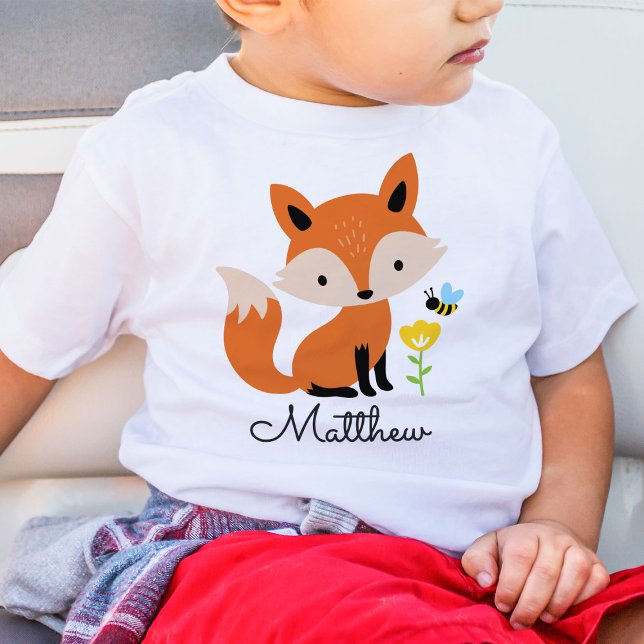 Cute Baby Fox Kid Personlig T-Shirt (Skapare uppladdad)