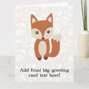 Cute Baby Fox Kort