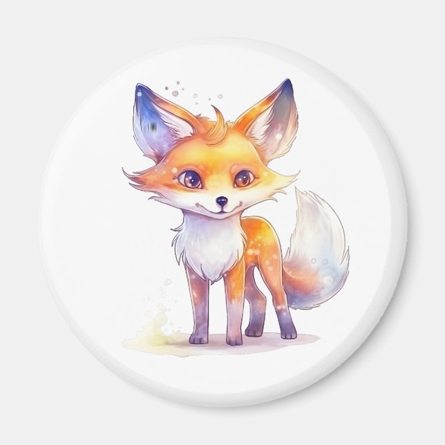 Cute Baby Fox Magnet (Framsidan)
