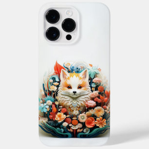 Cute Baby Fox med blommor Papper utut
