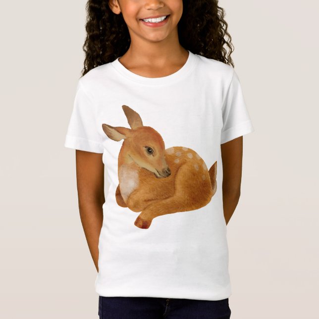 Cute Baby Gazelle För barn T-Shirt (Framsida)