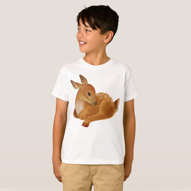 Cute Baby Gazelle För barn T-Shirt (Hel framsida)