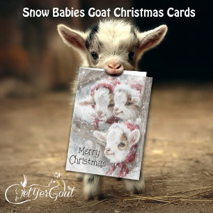 Cute Baby-getter - Snö Spädbarn 11 jul Helgkort