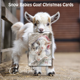 Cute Baby-getter - Snö Spädbarn 12 jul Helgkort