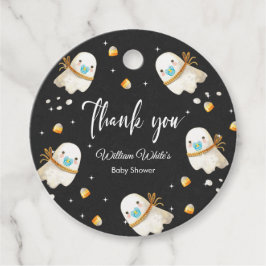 Cute Baby Ghost Halloween Fall Baby Shower Gåvor Etiketter