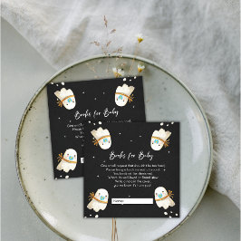 Cute Baby Ghost Halloween Fall Bokar för Baby Tilläggskort