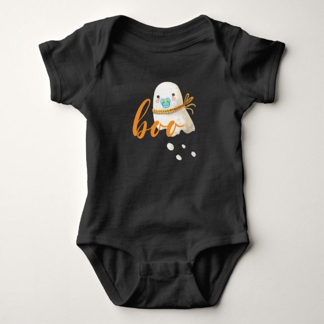 Cute Baby Ghost Nappar Scarf Boo T Shirt (Framsida)