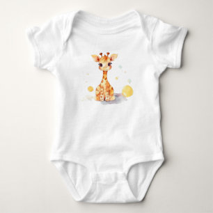 Cute Baby Giraffe Baby Bodykoste T Shirt