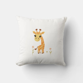Cute Baby Giraffe Boho Kudde