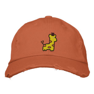 Cute Baby Giraffe Hat Broderad Keps