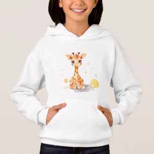 Cute Baby Giraffe Kid pull-over Hoodie T Shirt