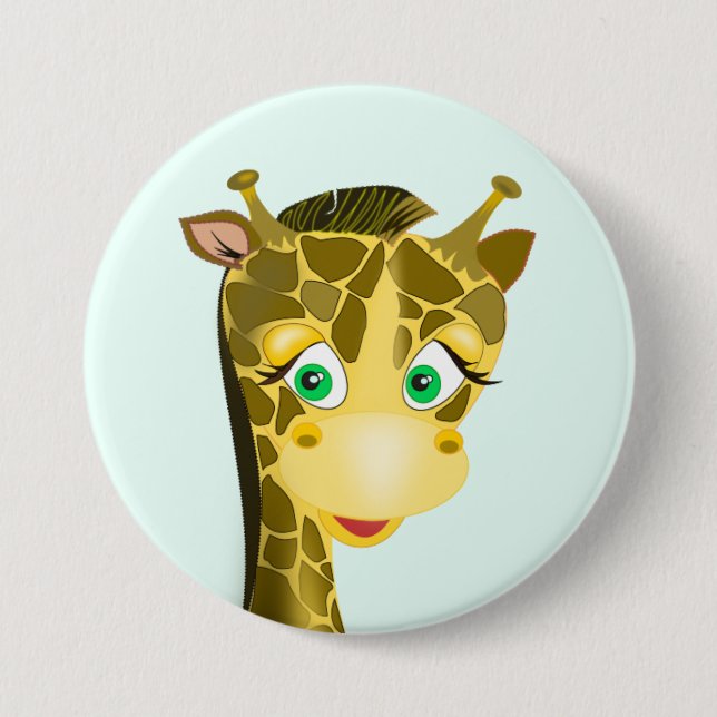 Cute Baby Giraffe Knapp (Framsida)