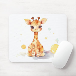 Cute Baby Giraffe Mousepad Musmatta
